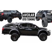 Resim AVCILAR OTO TUNING Mitsubishi L200 2007 2015 Arası 8 Parça Dodik Seti Mat Siyah Uyumlu 