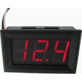 Resim Robodünya-H27V 3.5-30V 2 Kablolu Dc Kırmızı Voltmetre 