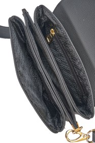 Resim Nautıca Minimalist Kadın Günlük Bel Çantası - Deri - Crossbody - Siyah / STD 