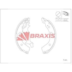 Resim Hyundai Getz Arka Fren Balatasi 2003-2011 Braxıs Ac0110 