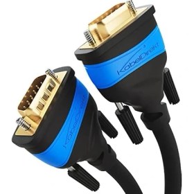 Resim Grains Global - 10M - VGA Kablosu (15 Kutuplu, Full HD/1080P, 3D Özellikli, VGA Fişi-Vga Fişi, Bilgisayarları Monitörlere/crt Monitörlere/televizyonlara, Altın Kaplama Kontaklar, Siyah) 