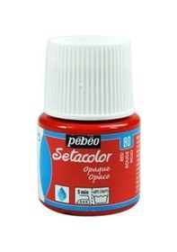 Resim Pebeo Setacolor Opak Kumaş Boyası 80 Red 