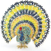 Resim Swarovski Taşlı Tavuskuşu Model 7 