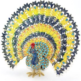 Resim Swarovski Taşlı Tavuskuşu Model 7 