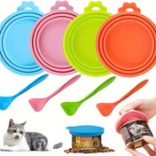 Resim Silikon Kedi Maması Kaşık Seti ile Kaplayabilir, Kedi Mamasının Saklanması ve Servis Edilmesi için Yeniden Kullanılabilir ve Yıkanabilir Evcil Hayvan Besleme Malzemeleri 