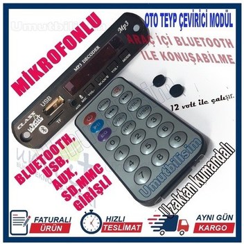 Fulance Megan 3 Clio 3 Aux Usb Bluetooth Modülü