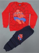 Resim CONSEPT TREND Örümcek Adam Çocuk Pijama Takımı Spider Man Çocuk Kombin Alt Üst Takım %100 Pamuk Takım 