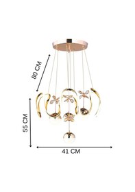 Resim Bade Ledli Modern Gold Avize Yatak Odası - Hol - Salon Gold 