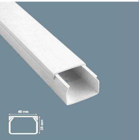 Resim Mutlusan 40X25 Mm Kablo Kanalı Canalex (Yapışkan Bantlı) 