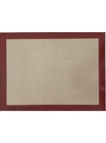 Resim Kitchen Design Lab Yanmaz Yapışmaz, Yıkanabilir, Pişirme Matı ve Kırmızı Silikon Yanmaz Mutfak Fırın Eldiveni 