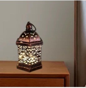 Resim Zcjb Hollow Oymalı Fener Pille Çalışan Ev Dekorasyonu-66407 