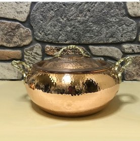 Resim Dövme Bakır Trabzon Güveci 18 cm 