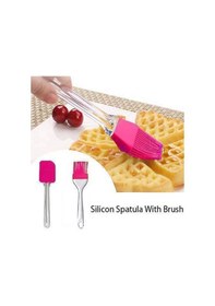 Resim 2& 39 Li Silikon Pasta - Börek - Poğaça Yağ Fırçası Ve Spatula Seti Çok Renkli 