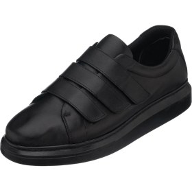 Resim Costo Shoes GG3313 Síyah Çift Katlı Termo Taban Üst Kalite Ekstra Rahat Kalıp Vip Deri Büyük Numara Erkek Spor Ayakkabı 