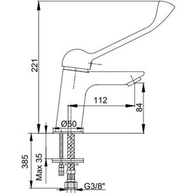 Resim Eca Medical Bedensel Engelli ve Doktor Lavabo Bataryası 102188059H 