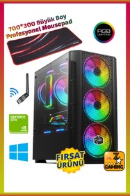 Resim Zeiron Acx17 AMD Ryzen 5 5500 16 GB RAM 512 GB Nvme M.2 SSD GTX1050 Ti FreeDOS Oyuncu Masaüstü Bilgisayar 