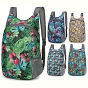 Resim Hafif & Katlanabilir Çiçekli Sırt Çantası - Ultra İnce, Çok Fonksiyonlu Yürüyüş, Seyahat, İş, Alışveriş için | Dayanıklı Polyester, Ayarlanabilir Askılar 