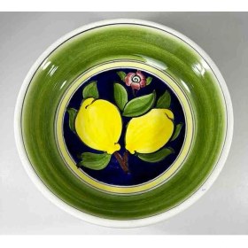 Resim Çini Evi Limon Motifli Iznik Çini Salata Kasesi 