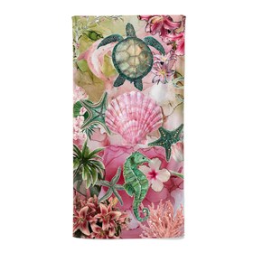 Resim Evmila Marin Desenli Plaj Havlusu Modeli - 70x150 cm 
