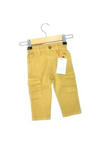 Resim Çikoby Erkek Bebek Cep Detaylı Kargo Pantolon-13592 Hardal 