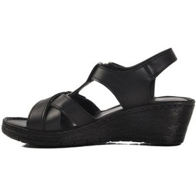 Resim Siyah Topuklu Kadın Sandalet 673572 Z Siyah 