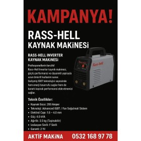 Resim 250 AMPER KAYNAK MAKİNASI Rass-Hell 