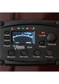 Resim Valencia Vc104tce Elektro Klasik Gitar Cutaway Naturel Kesik Kasa - Ekolayzırlı - Sap Çelikli 