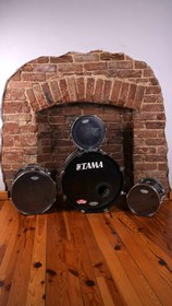 Resim Premier APK 1988 Piano Black Made in England Akustik Davul Seti (2.El) 