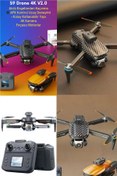 Resim CİYU TİCARET S9 Katlanabilir 4K Kameralı Drone WİFİ FPV Canlı Yayın 360' Derece Akrobatik Ucuş Tek Tuş Kontrol 