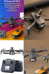 Resim CİYU TİCARET S9 Katlanabilir 4K Kameralı Drone WİFİ FPV Canlı Yayın 360' Derece Akrobatik Ucuş Tek Tuş Kontrol 