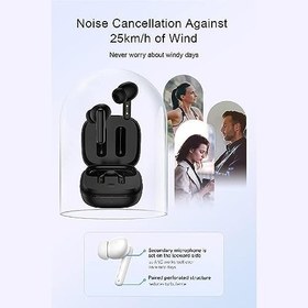 Resim QCY T13 Anc 4 Mikrofon Bluetooth 5.3 Kablosuz Kulaklık Siyah Aktif Gürültü Engelleyici 