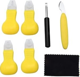 Resim Cyllde Saat Onarım Araçları 7 parça Saat Bıçağı Arka Kapak Kaldırıcı Kılıf Açacağı Seti Saatçi Tamir Aracı Saat Tamir Alet Kiti 
