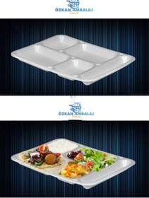 Resim Özkan Ambalaj Temizlik Köpük Tabak 5'li 50 Adet 