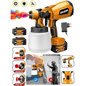 Resim DRG-bya999 999 Vf 20 Ah Çift Akülü Püskürtme İlaçlama Makinesi Boya Tabancası 