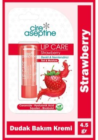 Resim Cire Aseptine Lip Care Strawberry Renkli Dudak Bakım Kremi 4,5 Gr 