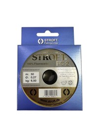 Resim Stroft Fc2 50m 0.27mm Fluorocarbon Misina 