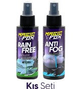 Resim Magicfox Yağmur Su Kaydırıcı ve Buğu Önleyici Kış Seti 2x100ml 