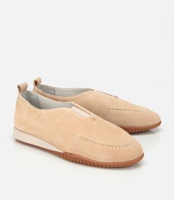 Resim Hotiç Kadın Süet Deri Bej Lastik Detaylı Günlük Loafer 01ayh313590a310 01ayh313590a310 Bej 