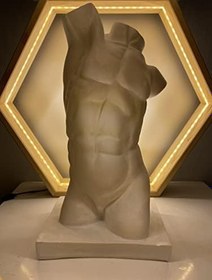 Resim Hedgehog Art Shop Tors 'White' Dekoratif Heykel, Pop Art Roma Yunan Heykelleri 