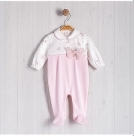 Resim Lamato Baby Kelebek Aksesuarlı Bebe Kız Tulum Pembe 