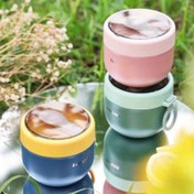 Resim 600ml Taşınabilir Paslanmaz Çelik Çorba Kasesi Kaşık ile, 304 Paslanmaz Çelik, Sızdırmaz, Outdoor Kamp ve Olta Kupa, Dayanıklı ve Hafif, Yürüyüş ve Piknikler için İdeal 