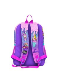 Resim Coral High Kids Pembe Mor Milkshake Dondurma Desenli Okul Sırt Çantası 23749 