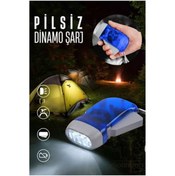 Resim Skygo Kendinden Dinamo Şarjlı Pilsiz Acil Durum El Feneri Manuel Şarjlı El Feneri 