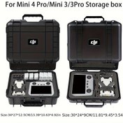Resim DJI Mini 3/3 Pro/4 Pro Uçakları için Dayanıklı ABS Depolama Kutusu - Koruyucu Katman ve Köpük Gömlekleri, Çift Dönüşlü Tekerlekler, Açık Hava Keşfi ve Fotoğraf Aksesuarları için İdeal, Uçak Depolama Kutusu | Profesyonel Tasarım | Dayanıklı ABS Kutusu, Uçak Depolama Kutusu 