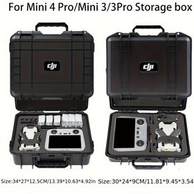 Resim DJI Mini 3/3 Pro/4 Pro Uçakları için Dayanıklı ABS Depolama Kutusu - Koruyucu Katman ve Köpük Gömlekleri, Çift Dönüşlü Tekerlekler, Açık Hava Keşfi ve Fotoğraf Aksesuarları için İdeal, Uçak Depolama Kutusu | Profesyonel Tasarım | Dayanıklı ABS Kutusu, Uçak Depolama Kutusu 