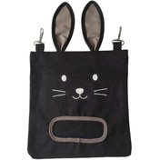 Resim Elmpaly Siyah Küçük Evcil Hayvan Saman Çantası Tavşan Hamster Gine Domuzu Yem Torbası 