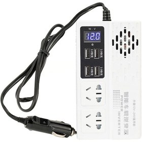 Resim Neevoyu Beyaz Araç Inverteri 250w - 12v/24v Dc'den 220v Ac'ye Dönüştürücü, Akıllı Koruma Ve Usb Çıkışı İle Dijital Göstergeli 
