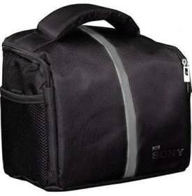 Resim Sony Dslr Fotoğraf Makinesi Çantası Omuz Askılı Sony Kare Çanta 