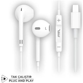 Resim MTL Honor 400 Uyumlu Tak Çalıştır Stero Type-C Kulaklık MT-A293 
