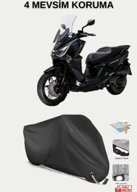 Resim AutoEN SYM Joyride 300 KİLİT UYUMLU SU GEÇİRMEZ MOTOSİKLET BRANDASI-SİYAH 